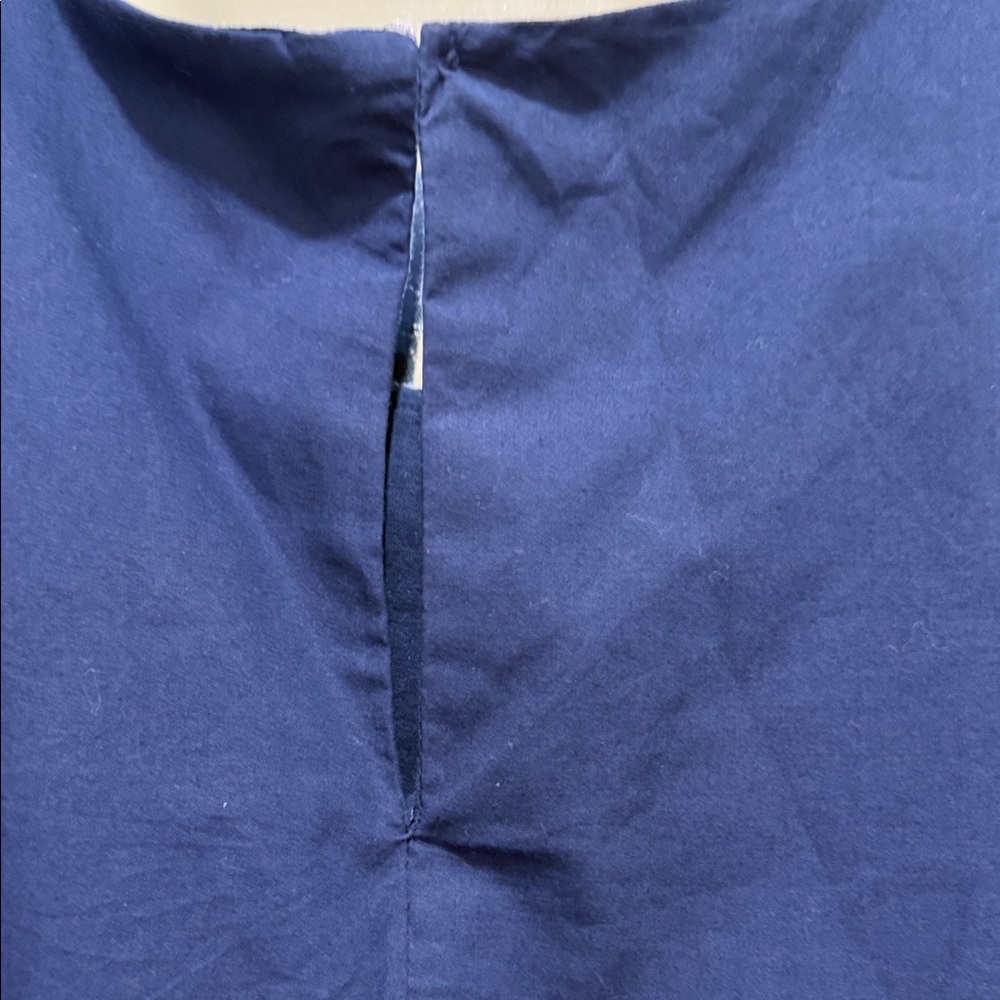 The Drop Sleeveless Navy Maxi Dress with Ruffled Hem XXS - Picture 6 of 7